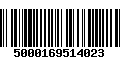 Código de Barras 5000169514023