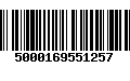 Código de Barras 5000169551257