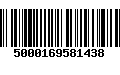 Código de Barras 5000169581438