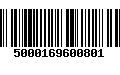 Código de Barras 5000169600801