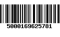 Código de Barras 5000169625781