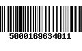 Código de Barras 5000169634011