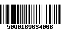 Código de Barras 5000169634066