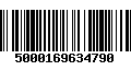 Código de Barras 5000169634790