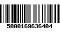 Código de Barras 5000169636404