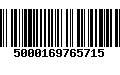 Código de Barras 5000169765715