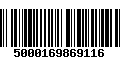 Código de Barras 5000169869116