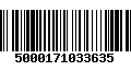 Código de Barras 5000171033635