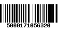 Código de Barras 5000171056320