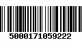 Código de Barras 5000171059222