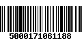 Código de Barras 5000171061188