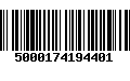 Código de Barras 5000174194401