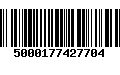 Código de Barras 5000177427704