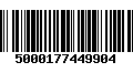 Código de Barras 5000177449904