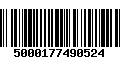 Código de Barras 5000177490524