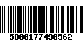 Código de Barras 5000177490562