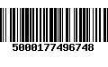 Código de Barras 5000177496748