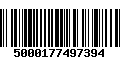 Código de Barras 5000177497394