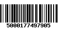 Código de Barras 5000177497905