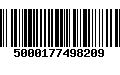 Código de Barras 5000177498209