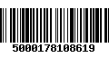 Código de Barras 5000178108619