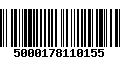 Código de Barras 5000178110155