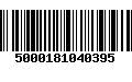 Código de Barras 5000181040395