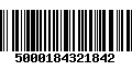 Código de Barras 5000184321842