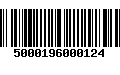 Código de Barras 5000196000124