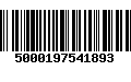 Código de Barras 5000197541893