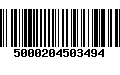 Código de Barras 5000204503494