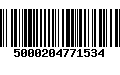 Código de Barras 5000204771534