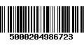 Código de Barras 5000204986723