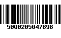 Código de Barras 5000205047898