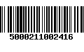 Código de Barras 5000211002416