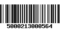 Código de Barras 5000213000564