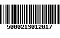 Código de Barras 5000213012017