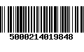 Código de Barras 5000214019848