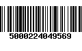 Código de Barras 5000224049569