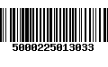 Código de Barras 5000225013033