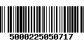 Código de Barras 5000225050717