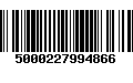 Código de Barras 5000227994866