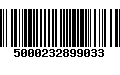 Código de Barras 5000232899033