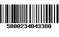 Código de Barras 5000234043380