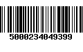 Código de Barras 5000234049399