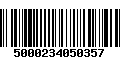 Código de Barras 5000234050357