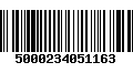 Código de Barras 5000234051163