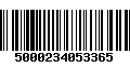 Código de Barras 5000234053365