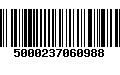 Código de Barras 5000237060988