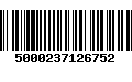 Código de Barras 5000237126752